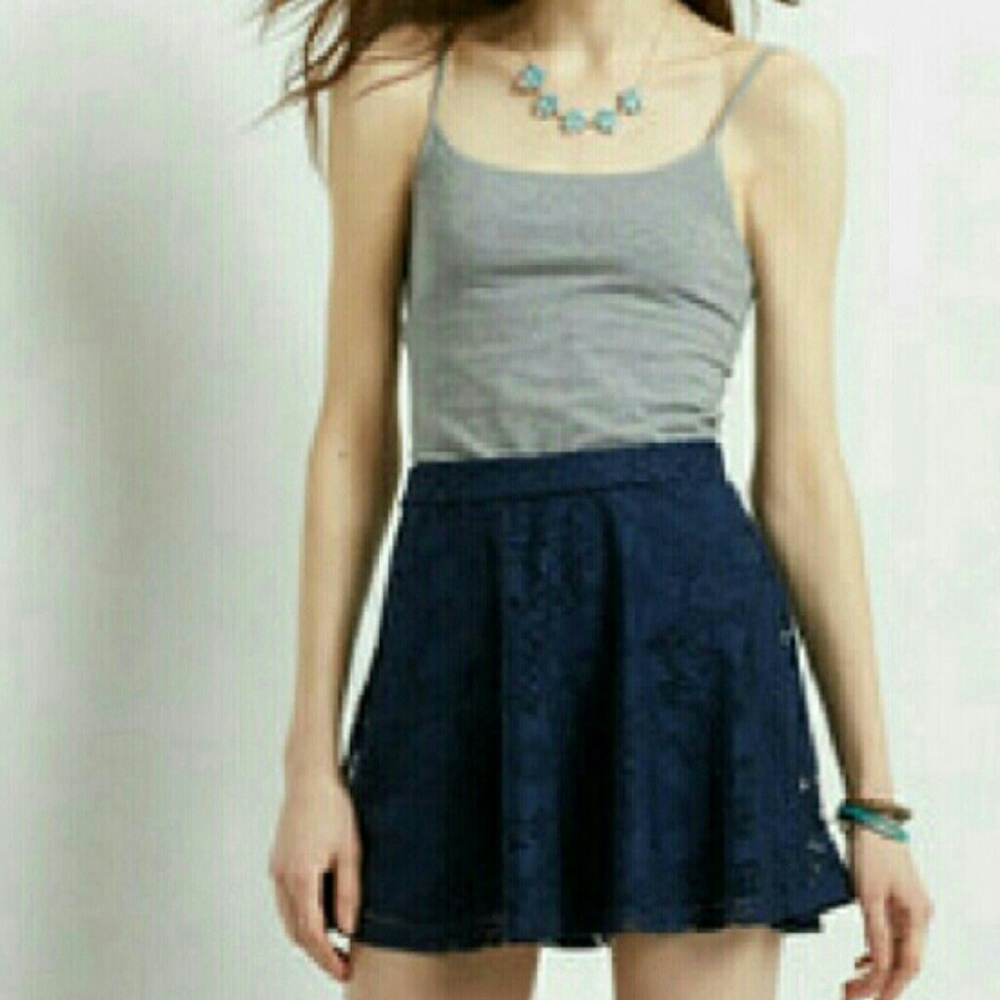 Aeropostale navy skater skirt (sm)